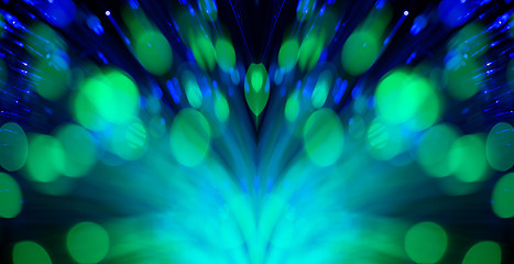 Image showing optical fibres abstract blurred technology background