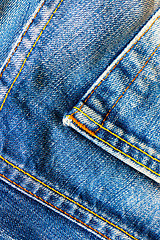 Image showing aged blue denim