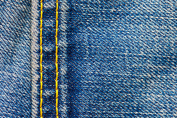 Image showing Jeans texture with seams