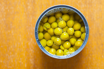 Image showing tinned green peas