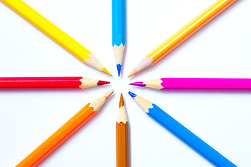 Image showing colored pencils