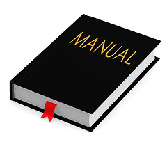 Image showing Black manual