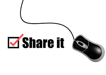 Image showing Share it with mouse