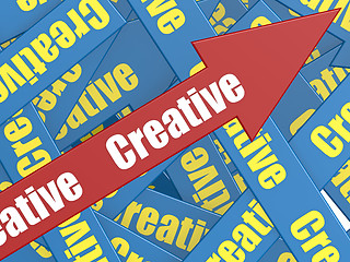 Image showing Creative arrow