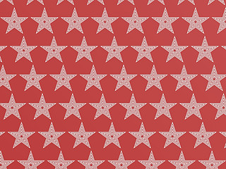 Image showing Red star pattern