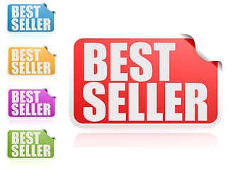 Image showing Best seller label set