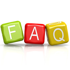 Image showing FAQ buzzword