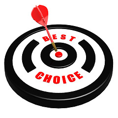 Image showing Best choice dart board