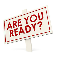 Image showing Are you ready banner