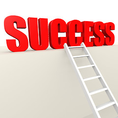 Image showing Ladder to success