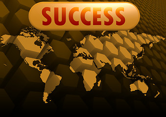 Image showing Success world map