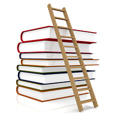 Image showing Book and ladder