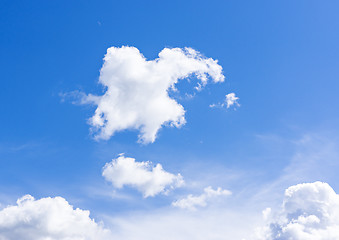 Image showing Sunny blue cloudy sky