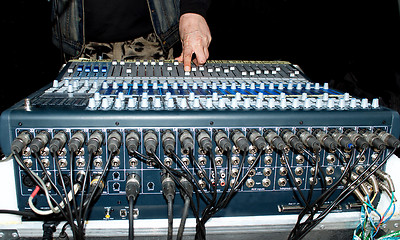 Image showing musical equipment operator