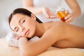 Image showing beautiful woman in spa