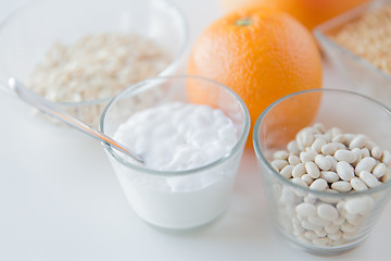 Image showing close up of food ingredients on table