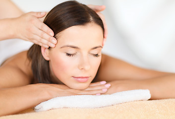 Image showing beautiful woman in spa salon