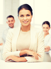 Image showing attractive young businesswoman in office