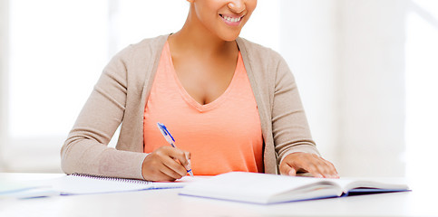Image showing international student studying in college