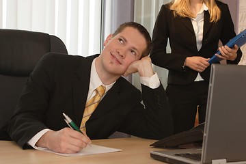 Image showing Businessman smiling