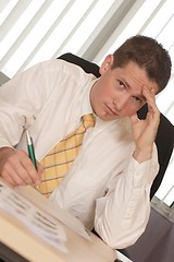 Image showing Businessman in office