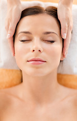 Image showing beautiful woman in spa salon