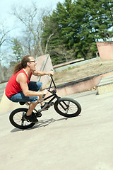 Image showing BMX Rider Having Fun