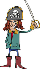 Image showing funny pirate cartoon illustration