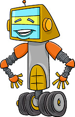 Image showing robot character cartoon illustration