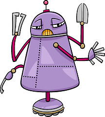 Image showing robot character cartoon illustration