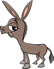 Image showing baby donkey cartoon illustration