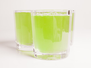 Image showing Green apple juice