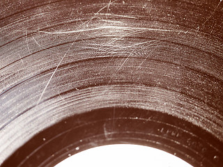 Image showing Retro look Scratched record