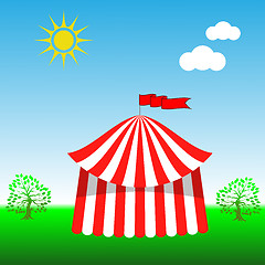 Image showing Circus Tent Icon
