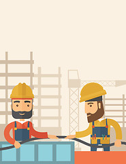 Image showing Two builders