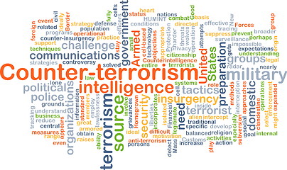 Image showing Counter-terrorism background concept