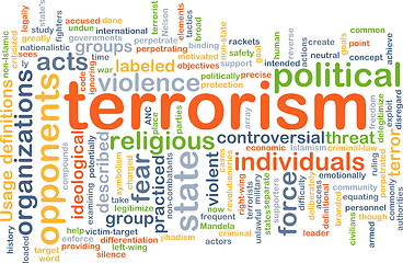 Image showing Terrorism background concept