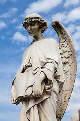 Image showing Old cemetery statue