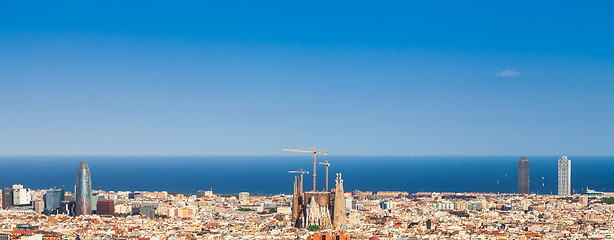 Image showing Barcelona panorama