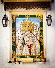 Image showing Catholic Altar in public street