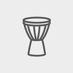 Image showing Timpani thin line icon