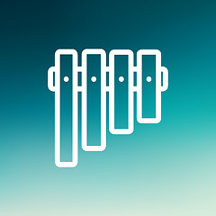 Image showing Vibraphone thin line icon