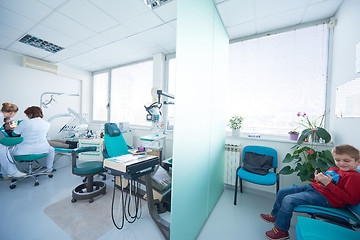 Image showing woman patient at the dentist