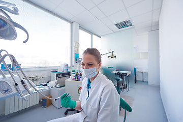 Image showing portrait of a dentist