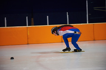 Image showing speed skating