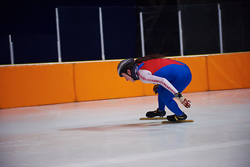 Image showing speed skating