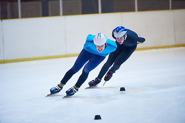 Image showing speed skating