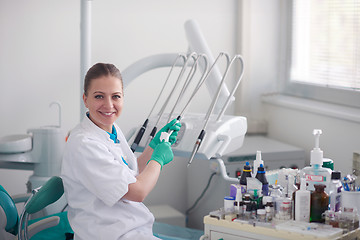 Image showing portrait of a dentist