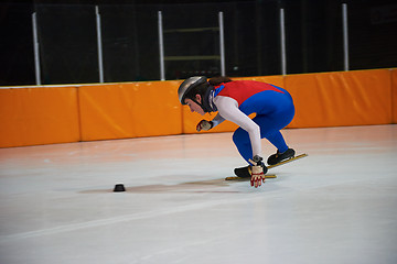 Image showing speed skating