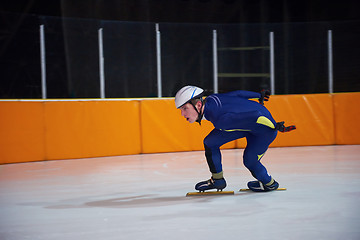 Image showing speed skating